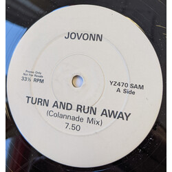 Jovonn Turn And Run Away USED VINYL 12INCH PROMO TEST PRESSING