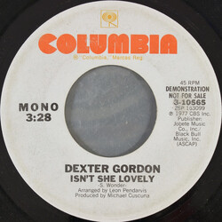 Dexter Gordon Isn't She Lovely USED VINYL 7INCH 45 RPM PROMO STEREO MONO