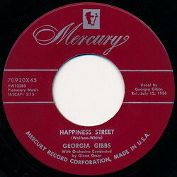 Georgia Gibbs Happiness Street USED VINYL 7INCH 45 RPM SINGLE
