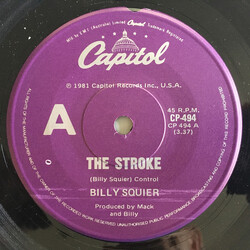 Billy Squier The Stroke USED VINYL 7INCH 45 RPM
