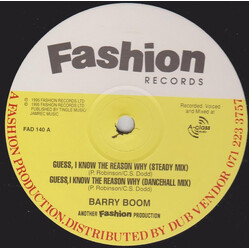 Barry Boom Guess, I Know The Reason Why Vinyl 12" USED