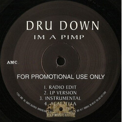 Dru Down I'm A Pimp  /  Money USED VINYL 12INCH PROMO