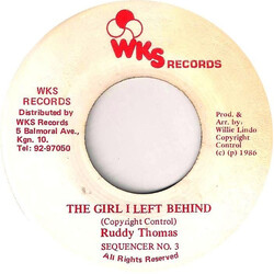 Ruddy Thomas The Girl I Left Behind USED VINYL 7INCH 45 RPM