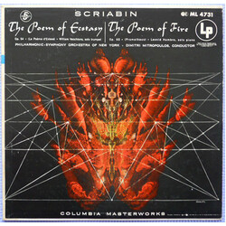 Alexander Scriabine / The New York Philharmonic Orchestra The Poem Of Ecstasy / The Poem Of Fire Vinyl LP USED