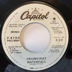 Triumvirat Waterfall USED VINYL 7INCH 45 RPM PROMO STEREO MONO