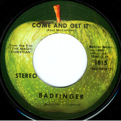 Badfinger Come And Get It USED VINYL 7INCH 45 RPM SINGLE STEREO