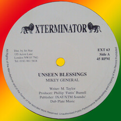 Mikey General / Sizzla Unseen Blessings / Bobylon A Listen Vinyl 12" USED