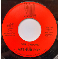 Arthur Foy Love Dreams / Love Storm USED VINYL 7INCH 45 RPM
