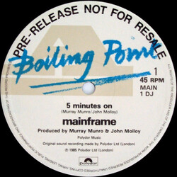 Mainframe (6) 5 Minutes On VINYL 12" USED