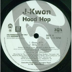 J-Kwon Hood Hop USED VINYL 12INCH PROMO 33 S RPM