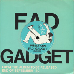 Fad Gadget Fireside Favourite / Insecticide USED VINYL 7INCH SINGLE 45 RPM