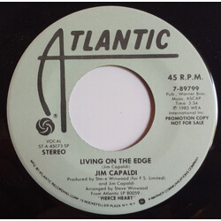 Jim Capaldi Living On The Edge USED VINYL 7INCH 45 RPM PROMO STEREO