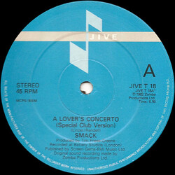 Smack (10) A Lover's Concerto USED VINYL 12INCH 45 RPM