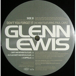 Glenn Lewis Don't You Forget It USED VINYL 12INCH PROMO