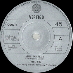 Status Quo Again And Again USED VINYL 7INCH 45 RPM SINGLE