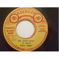 Leroy Smart Mr. Rich Man USED VINYL 7INCH 45 RPM