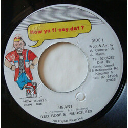 Anthony Red Rose / Merciless Heart Vinyl 7" USED