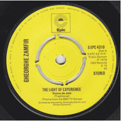 Gheorghe Zamfir The Light Of Experience (Doina De Jale) USED VINYL 7INCH SINGLE 45 RPM