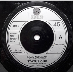 Status Quo Again And Again USED VINYL 7INCH SINGLE