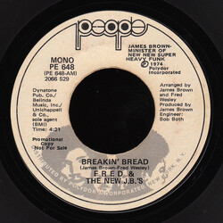 Fred & The New J.B.'s Breakin' Bread USED VINYL 7INCH 45 RPM SINGLE PROMO