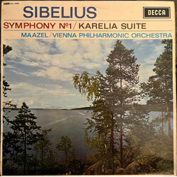 Jean Sibelius / Lorin Maazel / Wiener Philharmoniker Symphony No. 1 / Karelia Suite Vinyl LP USED