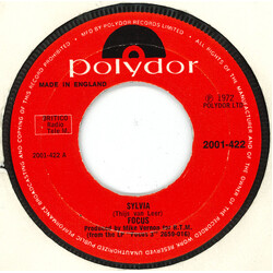 Focus (2) Sylvia USED VINYL 7INCH 45 RPM SINGLE