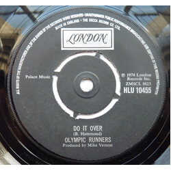 Olympic Runners Do It Over/Put The Music Where Your Mouth Is VINYL 7" USED