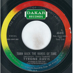 Tyrone Davis Turn Back The Hands Of Time / I Keep Coming Back USED VINYL 7INCH 45 RPM STYRENE