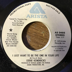 Eddie Kendricks I Just Want To Be The One In Your Life USED VINYL 7INCH 45 RPM PROMO STEREO MONO