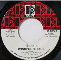 The Doors Wishful Sinful / Who Scared You USED VINYL 7INCH 45 RPM SINGLE STEREO