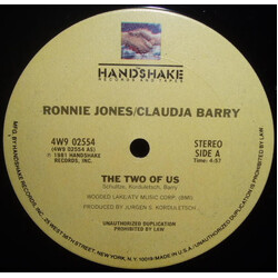 Ronnie Jones / Claudja Barry The Two Of Us / Southside Philly USED VINYL 12INCH 33 S RPM