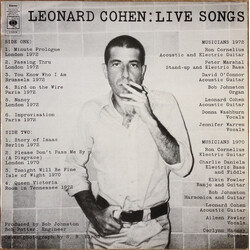 Leonard Cohen Live Songs Vinyl LP USED