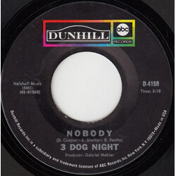 Three Dog Night Nobody USED VINYL 7INCH 45 RPM