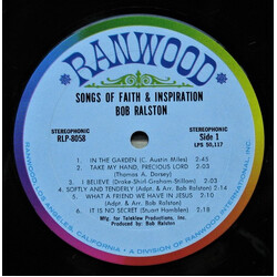 Bob Ralston (2) Lawrence Welk Presents Bob Ralston At The Organ With Songs Of Faith And Inspiration Vinyl LP USED