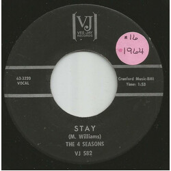 The Four Seasons Stay USED VINYL 7INCH 45 RPM SINGLE