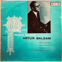 Arthur Balsam / Wolfgang Amadeus Mozart Piano Music Vol 6 Vinyl LP USED