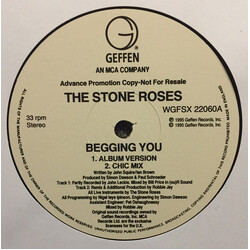 The Stone Roses Begging You USED VINYL 12INCH 33 S RPM ADVANCE PROMO