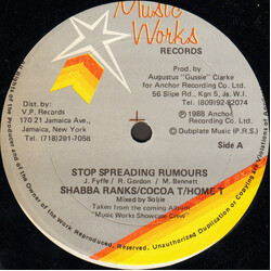 Shabba Ranks / Cocoa Tea / Home T Stop Spreading Rumours USED VINYL 12INCH 45 RPM