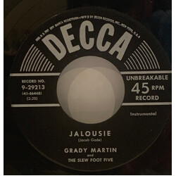 Grady Martin And The Slew Foot Five Jalousie / Alexander's Ragtime Band USED VINYL 7INCH 45 RPM