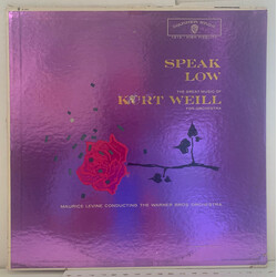 Kurt Weill / The Warner Brothers Orchestra / Maurice Levine Speak Low, The Great Music Of Kurt Weill For Orchestra Vinyl LP USED