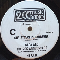 Saga (26) / The 2CC Announcers 12 Australian Days Of Christmas USED VINYL 7INCH 45 RPM