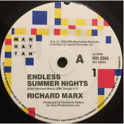 Richard Marx Endless Summer Nights USED VINYL 7INCH 45 RPM SINGLE