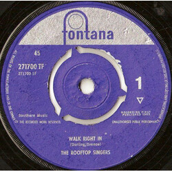 The Rooftop Singers Walk Right In VINYL 7" USED