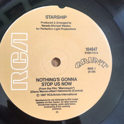 Starship (2) Nothing's Gonna Stop Us Now USED VINYL 7INCH 45 RPM