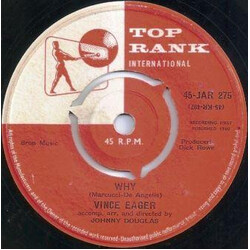 Vince Eager Why USED VINYL 7INCH 45 RPM