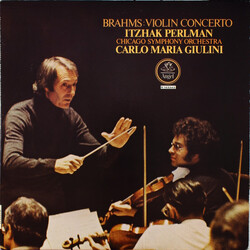 Johannes Brahms / Itzhak Perlman / Carlo Maria Giulini / The Chicago Symphony Orchestra Violin Concerto Vinyl LP USED