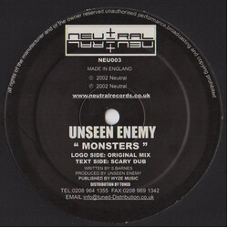 Unseen Enemy Monsters USED VINYL 12INCH