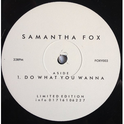 Samantha Fox Do What You Wanna Vinyl 12" USED