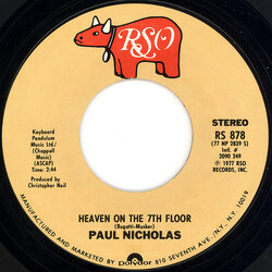 Paul Nicholas Heaven On The 7th Floor USED VINYL 7INCH 45 RPM SINGLE STYRENE