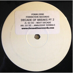 DJ SS A Decade Of Breaks Part 2 USED VINYL 12INCH 45 RPM WHITE LABEL PROMO